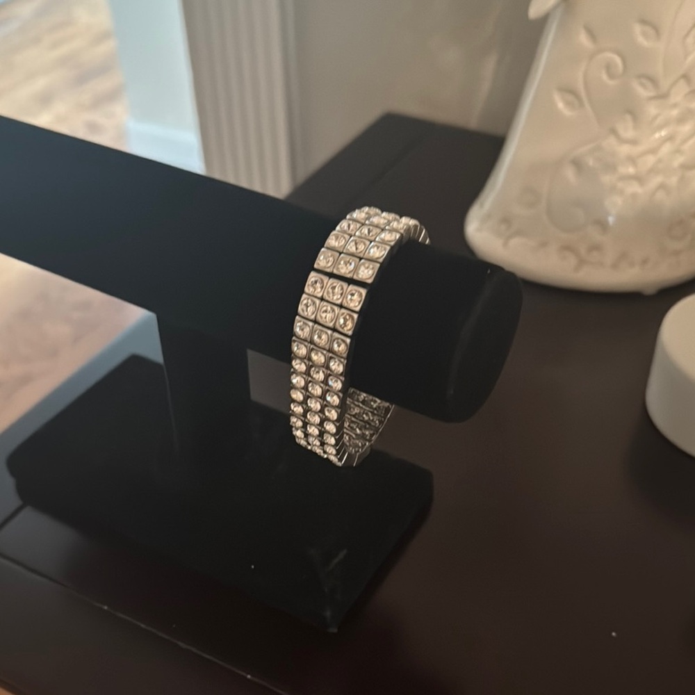Touchstone Crystal Silver Glamorous Bracelet
